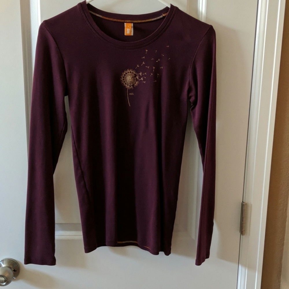 Lucy aubergine "wish" long sleeve shirt